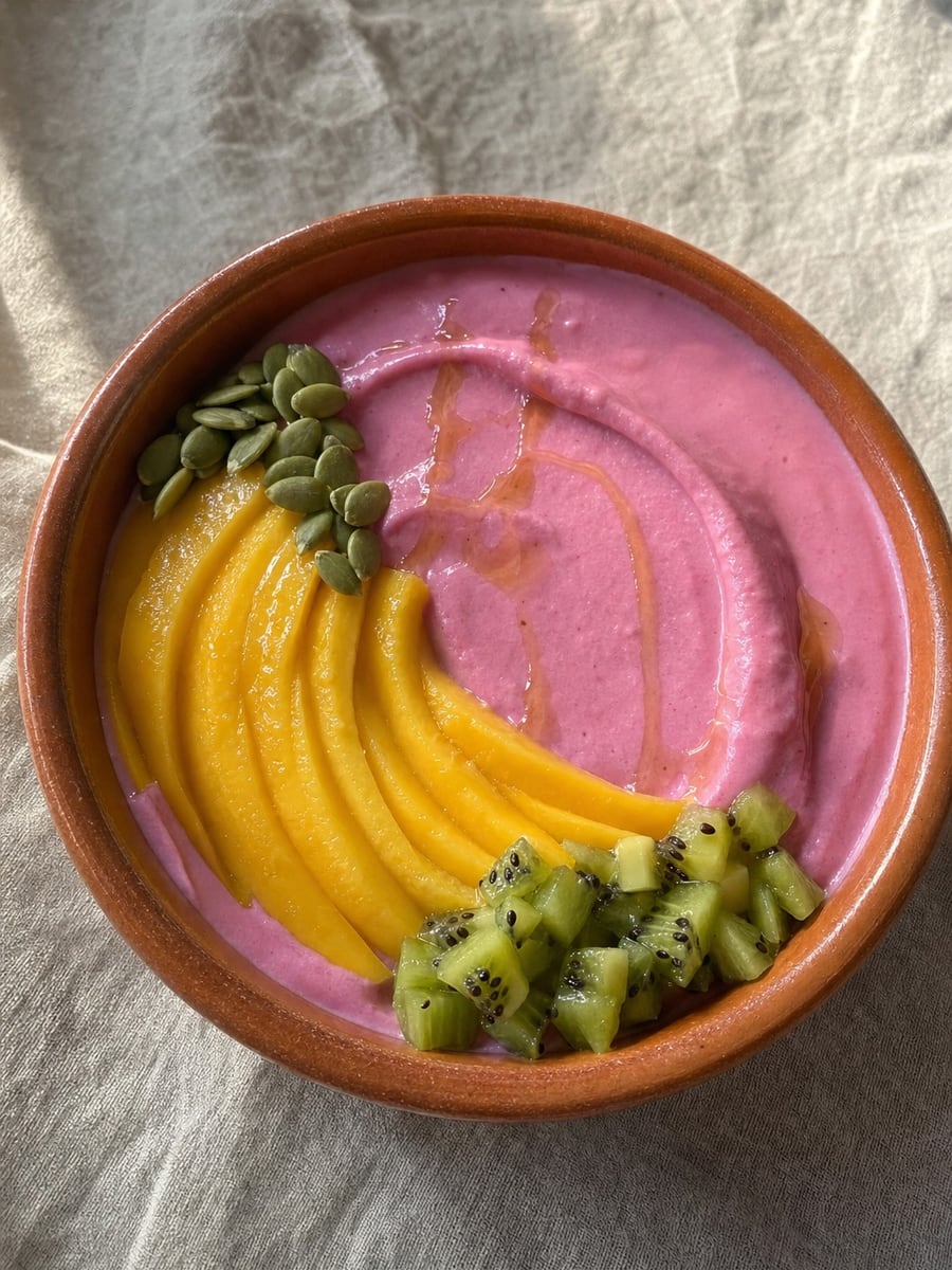 Stir-Together Pitaya Yogurt Bowl, a recipe from The 10-Min Cookbook